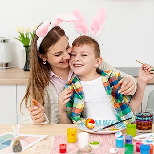 TopTie Easter Bunny Ears Headband for Adults & Kids, Plush Rabbit Hair Hoop Cosplay Costume - Image 5