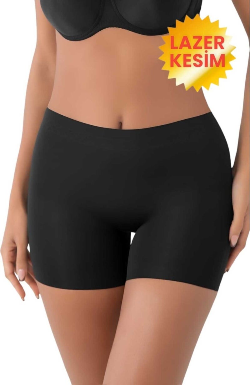 Tezzgelsin Women's Laser Cut High Waist Boxer Corset - Image 4