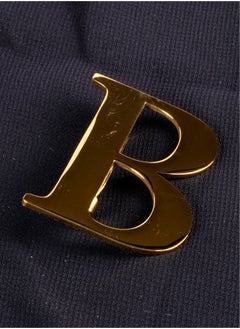 The Black Pearl Accessories "B" Letter Stainless Steel Golden Brooch  - Image 1