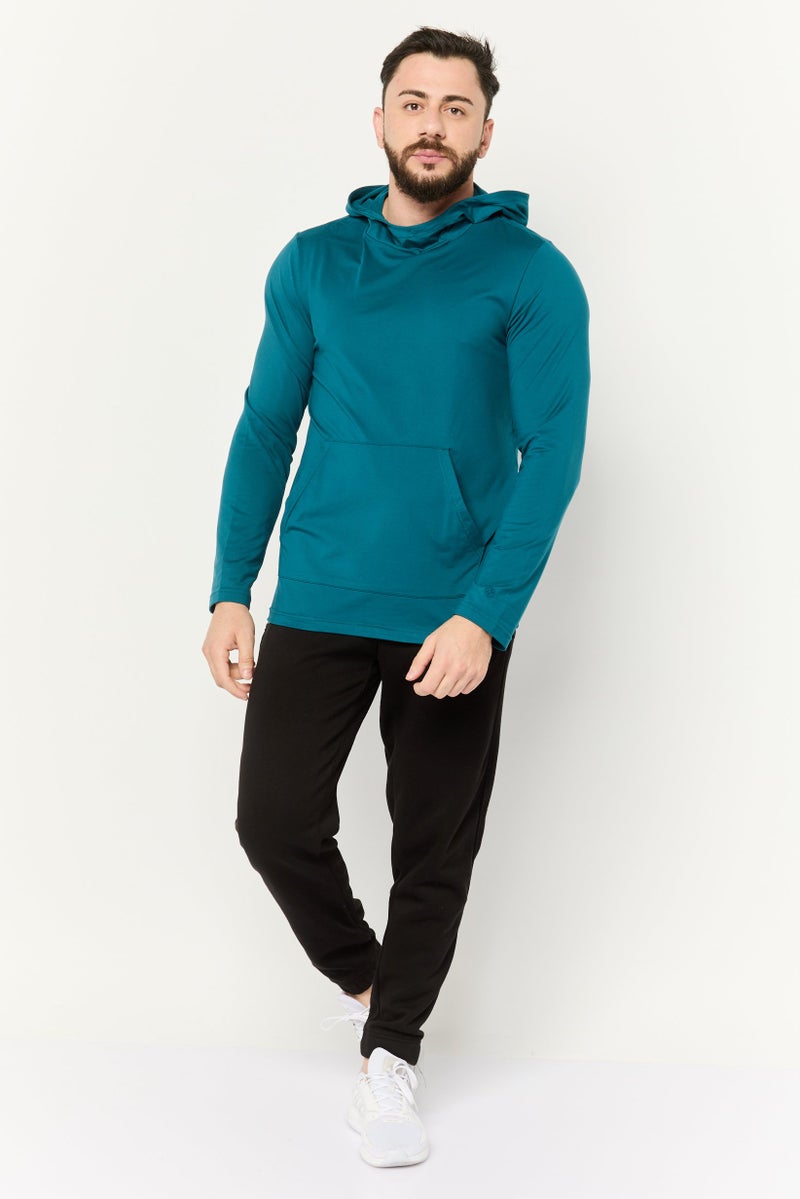 Gaiam Men Slim Fit Long Sleeves Outdoor Hoodies, Green  - Image 3