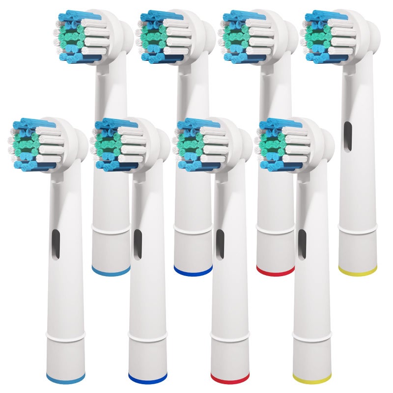 genkent 8 Pcs Replacement Toothbrush Heads Compatible with Oral B Braun, Professional Electric Toothbrush Brush Heads Refills for Oral-B Pro 500/750/1000/1500/3000/3757/5000/7000/7500/8000 - Image 1