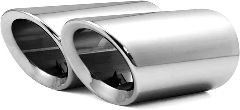 Dsycar Stainless Steel Exhaust Tips Pair, Chrome Polished for Audi and VW Models - Image 1