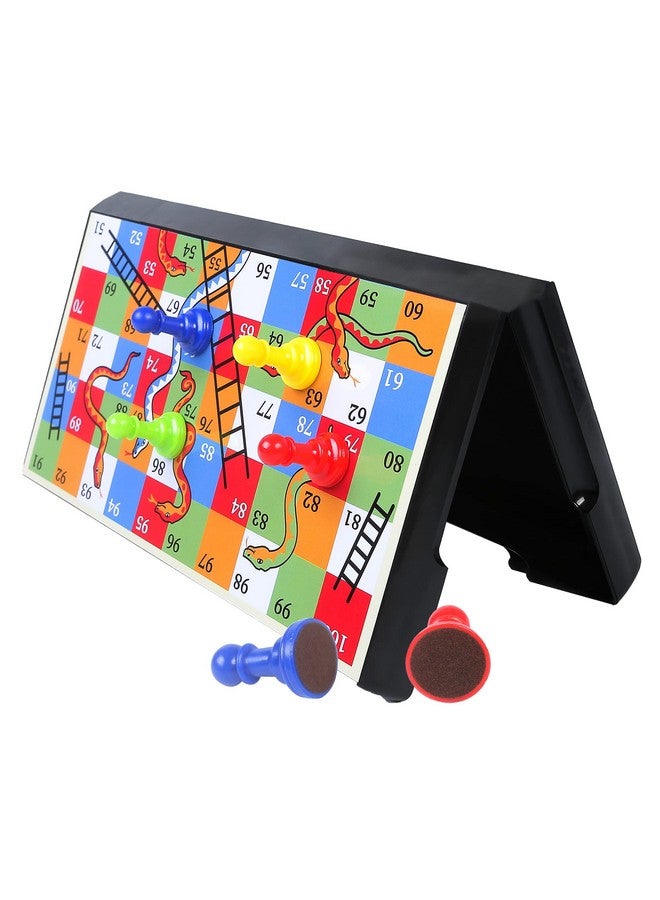 KIDAMI Magnetic Snakes And Ladders Game Set With Storage Box, Folding Design And Light-Weight, Gift For Kids And Adults. - Image 3