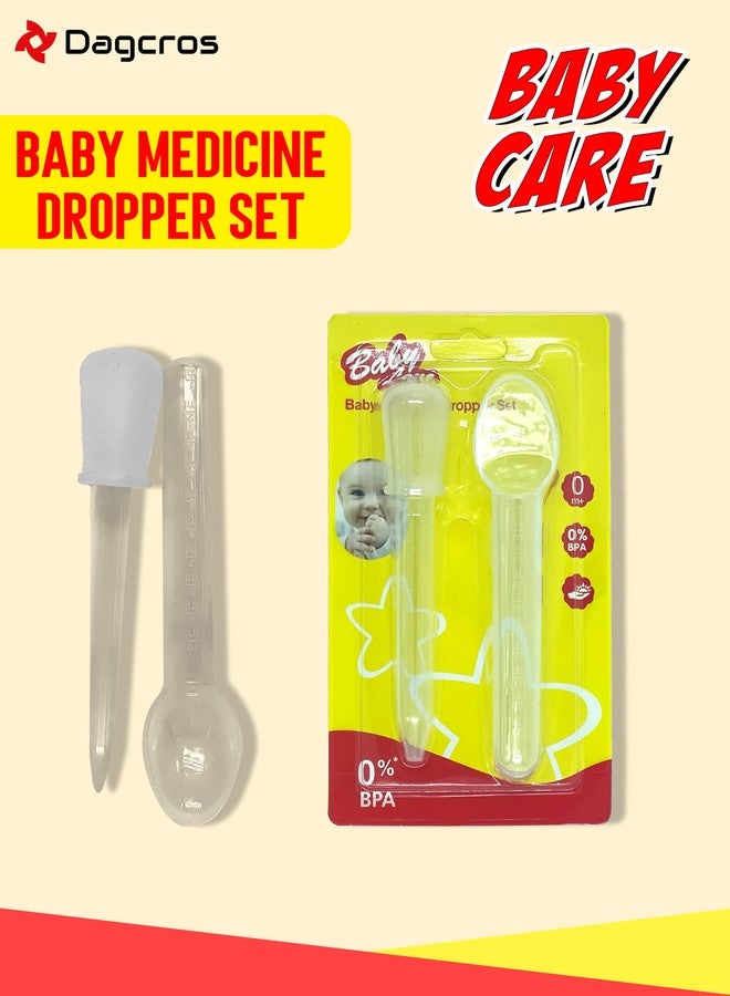 Dagcros Baby Spoon & Medicine Dropper Combo – BPA-Free Feeding Spoon Set with Cat Handle + Silicone Medicine Dispensers for Newborns & Infants - Image 4