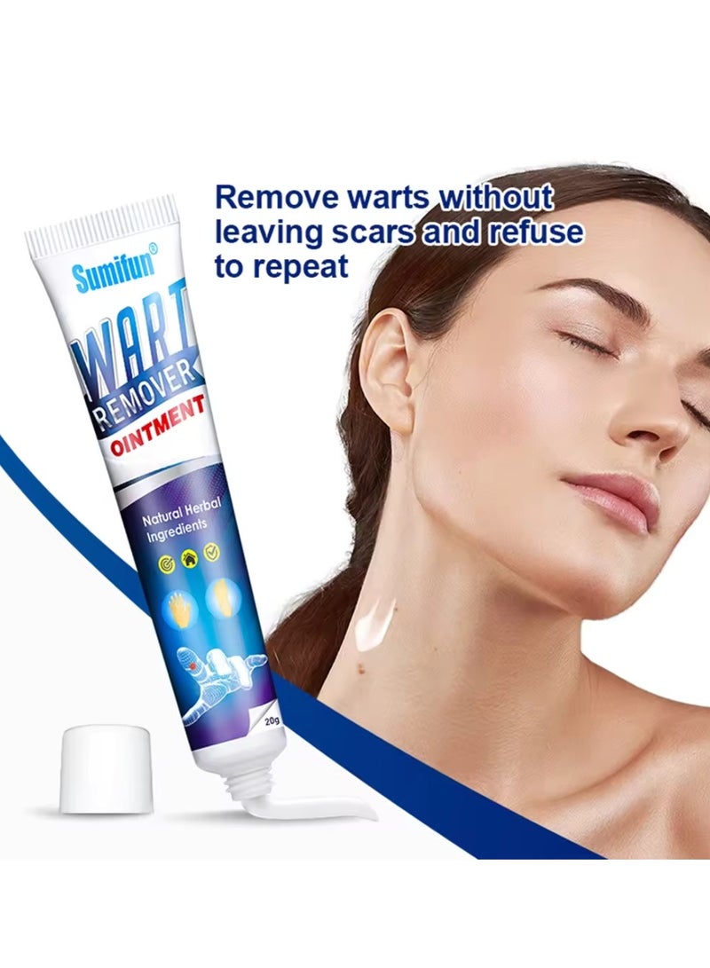 Sumifun Wart Remover Ointment Common Wart Safe and Effective Wart Skin Tag Remover for Face and Body Natural Herbal Ingredients Wart Remover Cream 20g  - Image 5