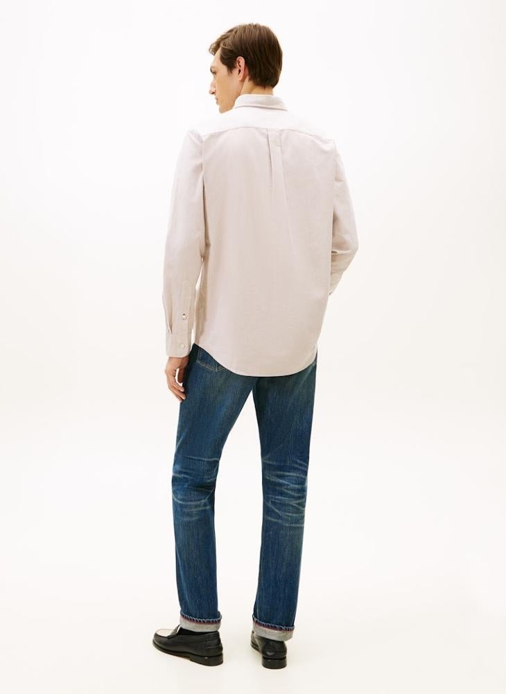 TOMMY HILFIGER Solid Heritage Oxford Regular Fit Shirt - Image 2