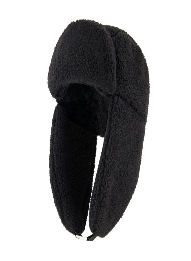 سبايدر قبعة سبايدر النسائية فائقة النعومة من صوف الشيربا، سوداء، مقاس واحد - Image 2