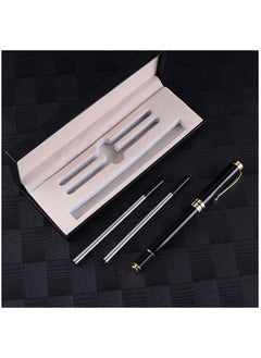 PARKER Expert Ballpoint Pen Black with Chrome Trim Luxury Line 0.5mm Tip Come 2 Pieces Ink Refill Nice BallPens Classy Gift Box for Student Executive Office  - Image 5