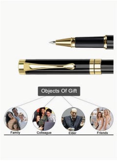 PARKER Expert Ballpoint Pen Black with Chrome Trim Luxury Line 0.5mm Tip Come 2 Pieces Ink Refill Nice BallPens Classy Gift Box for Student Executive Office  - Image 4