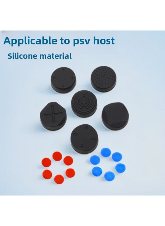Generic - PSV Rocker Cap PSV10002000PSVITA Rocker Key Cap Key Cap Key Sleeve Six Cycles-Product Color:Black Set Of 6 - Image 1