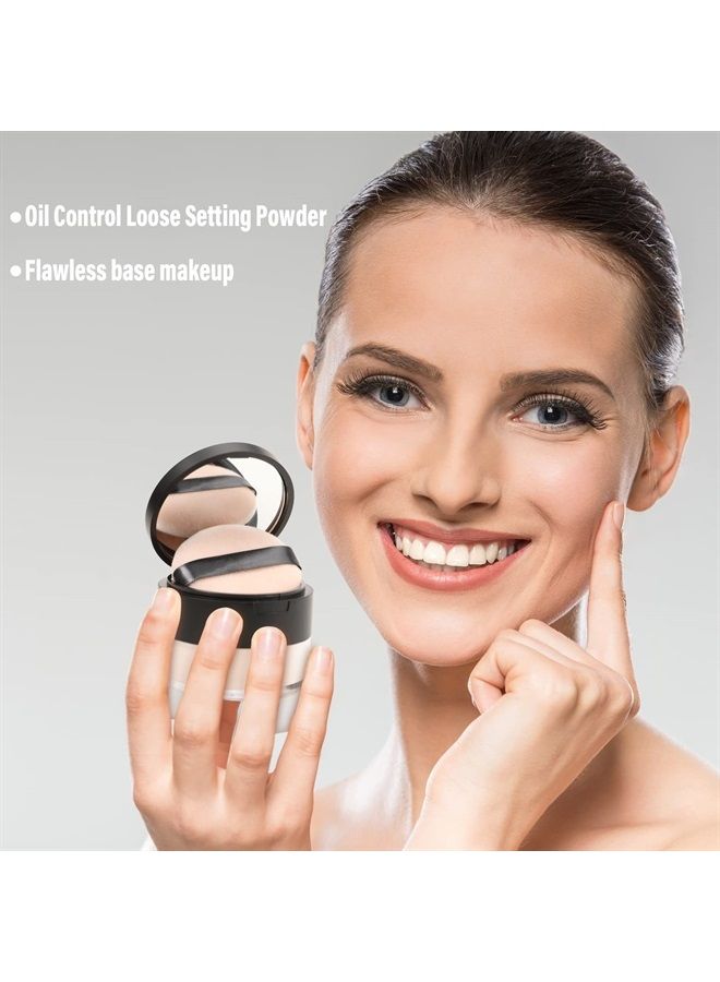 Boobeen Oil Control Loose Powder Translucent Setting Powder Smooth Loose Face Powder, Lightweight&Long Lasting Makeup Setting Foundation Powder, Matte Tint - Image 4