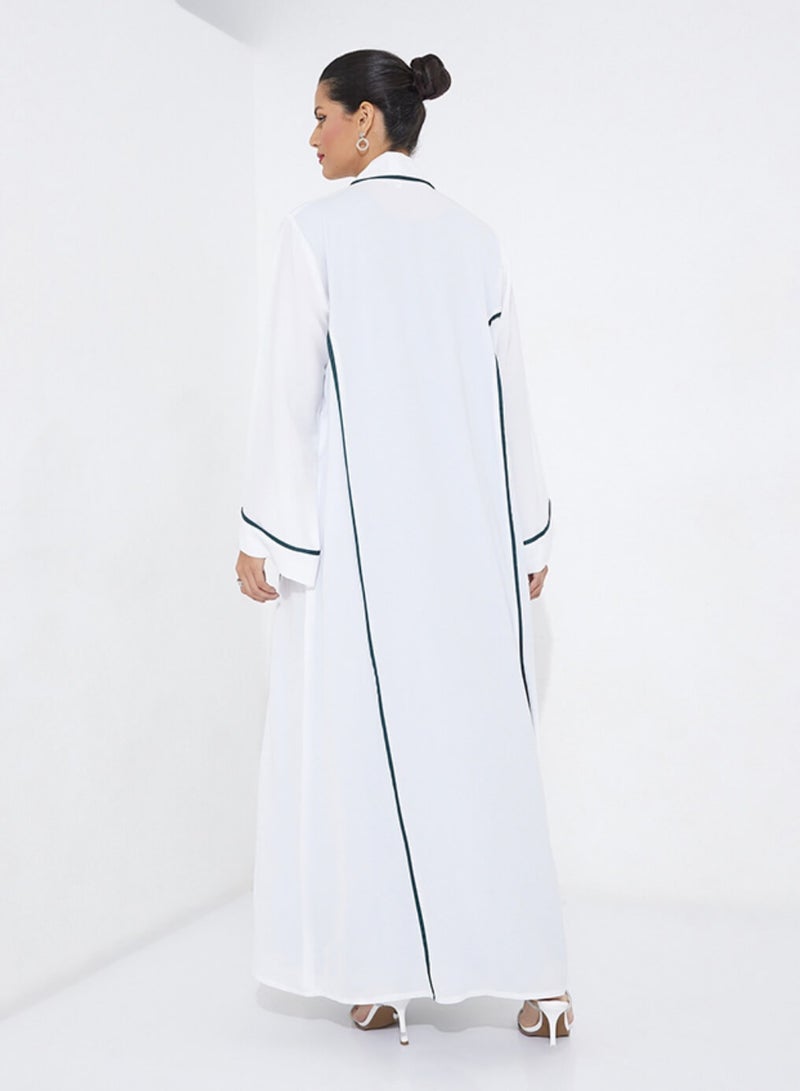 روزيت عباية عباية بتصميم خطوط خضرا  - Image 3