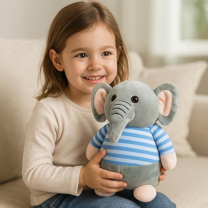 Softdreams Soft Plush Toy for Kids – Cute Stuffed Toy – Soft Cuddly Toy for Baby Boys & Girls, Return Gift - Elephant 20cm - Image 2