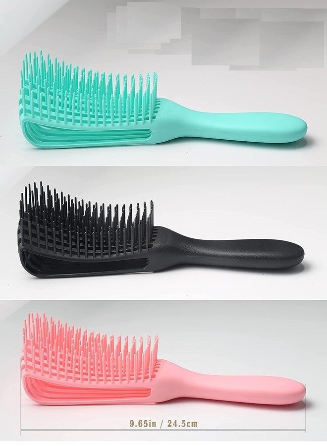 Gra8® Wet & Dry Detangler Hair Brush | Adjustable Spacing Clip for Easy Comb & Curl Styling | Gentle Salon-Grade Brush for All Hair Types - Image 2