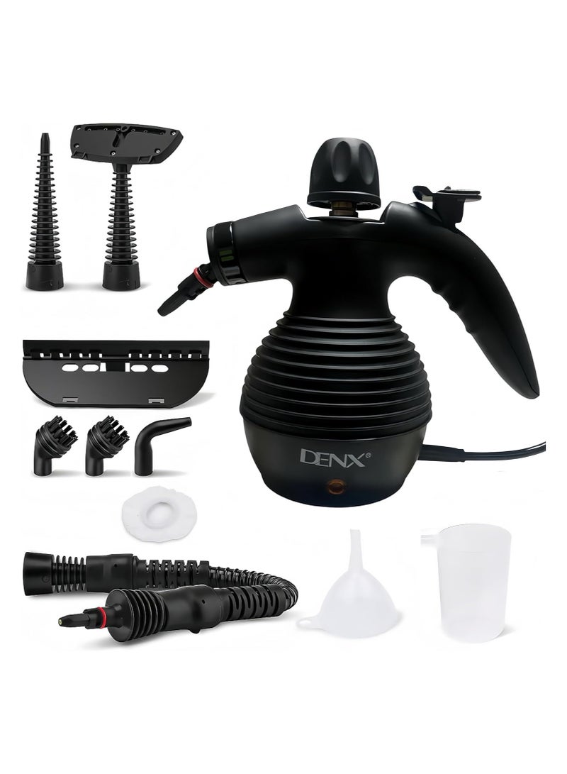 دينكس منظف ​​بخاري محمول باليد بقوة 1200 واط متعدد الوظائف ودرجة حرارة عالية مع 9 قطع من الملحقات مناسبة للمطبخ والأريكة والحمام والنافذة - Image 1