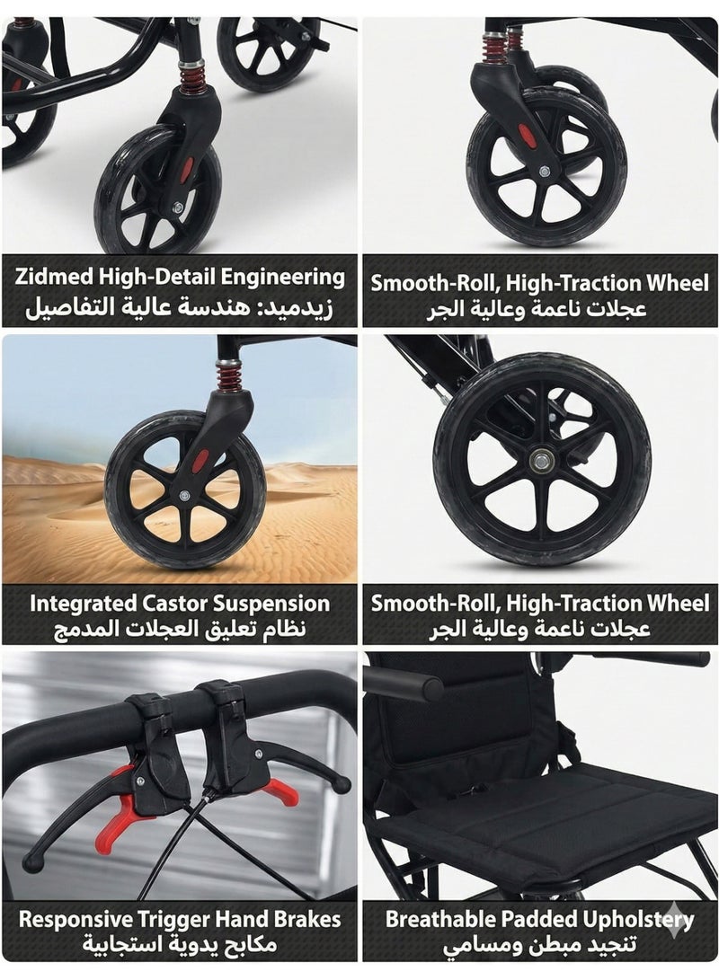 ZidMed Portable Wheelchair – Your Companion for Travel and Daily Mobility - Image 5