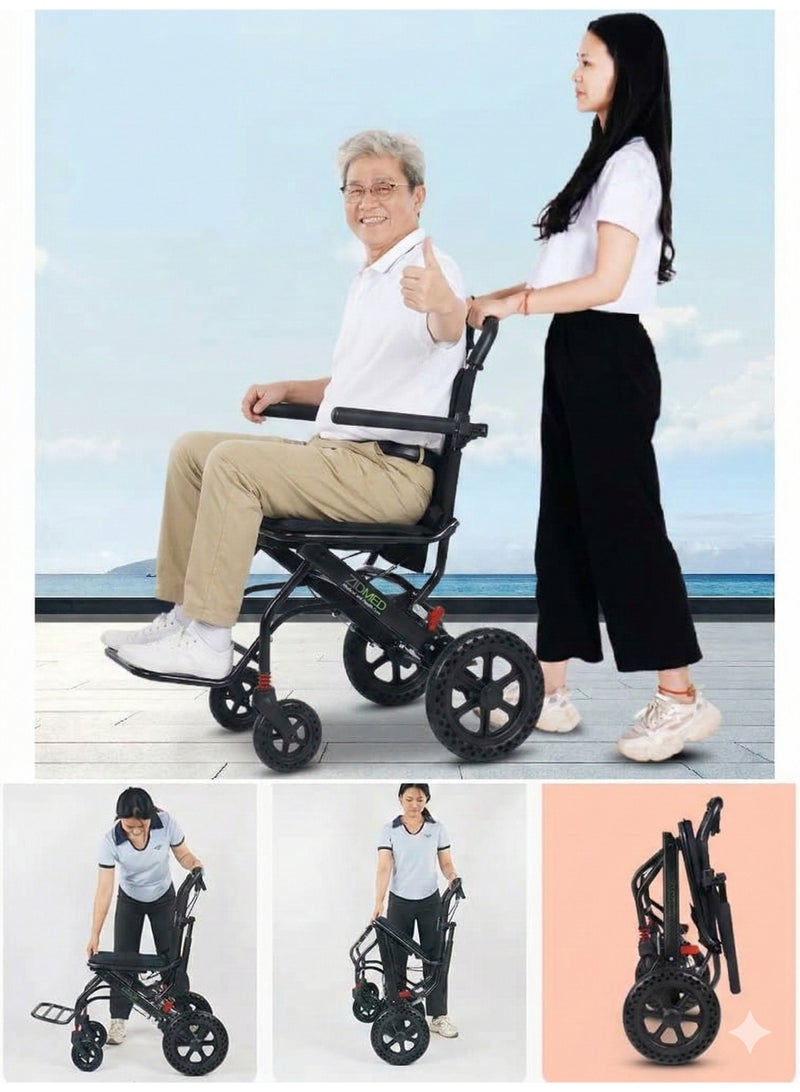 ZidMed Portable Wheelchair – Your Companion for Travel and Daily Mobility - Image 3