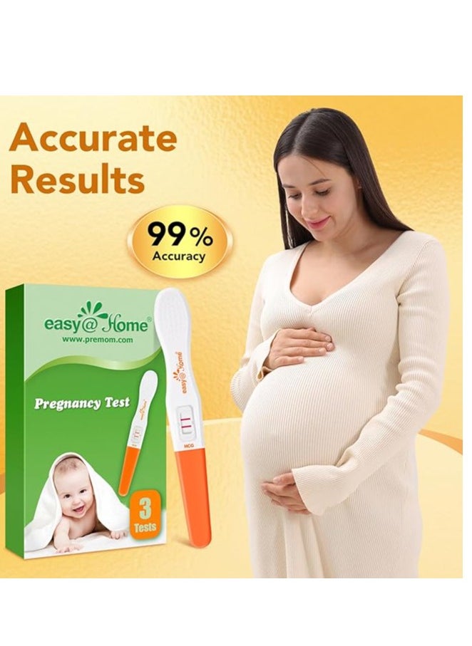 Easy@Home - 3 Pregnancy Test Sticks - Midstream Powered By Premom Ovulation Predictor iOS And Android App - Image 1