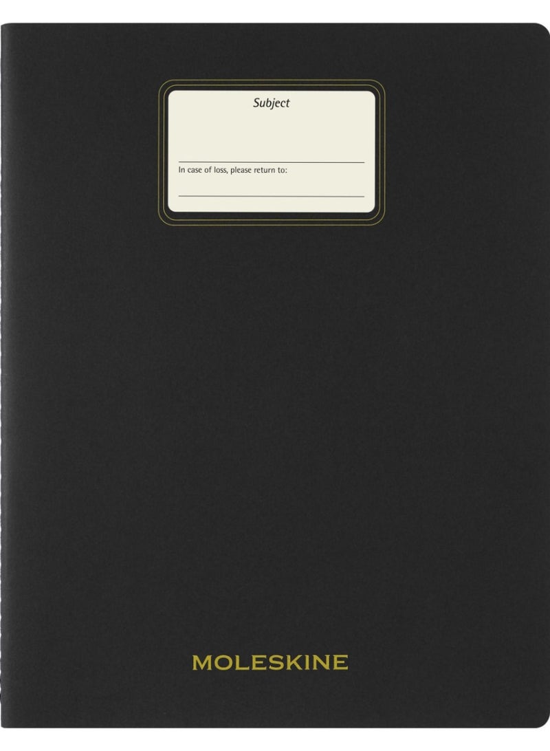 MOLESKINE Student Cahier Notebook XXL Size Ruled Pages Black Cover 80 Pages - Image 1