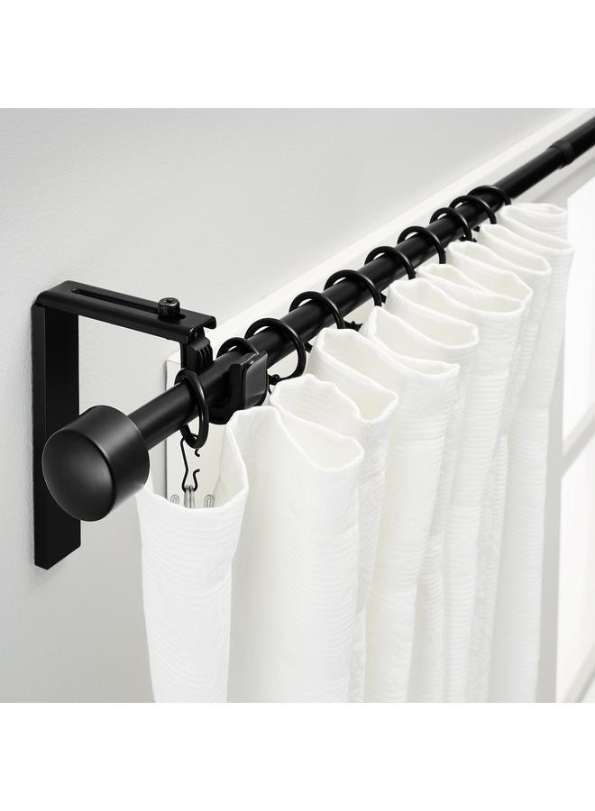 Zaboon Curtain Rod Combination, Black, 120-210 Cm - Image 5