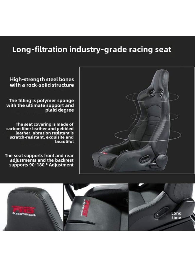 Generic - Racing Simulator PNS GT-M Racing Simulator Bracket Seat Cockpit Full Set MOZA Figure Marth Speedster-Product Color:Convenient Mobile Accessory Package - Image 1