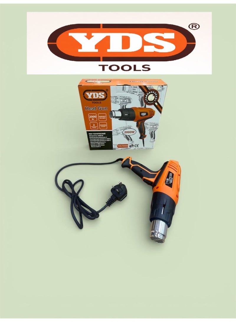 YDS Professional Heat Gun 2000W – Dual Temperature Heat Control Up to 600°C – Model YDS-R2000 - Image 1