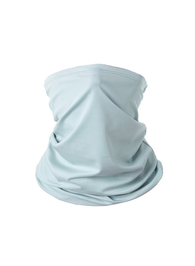 2 Pieces of Cycling Ice Silk Masks, Outdoor Sun Protection, Magic Headscarves, Men and Women Sports Multifunctional Scarves, Light Gray - Image 1