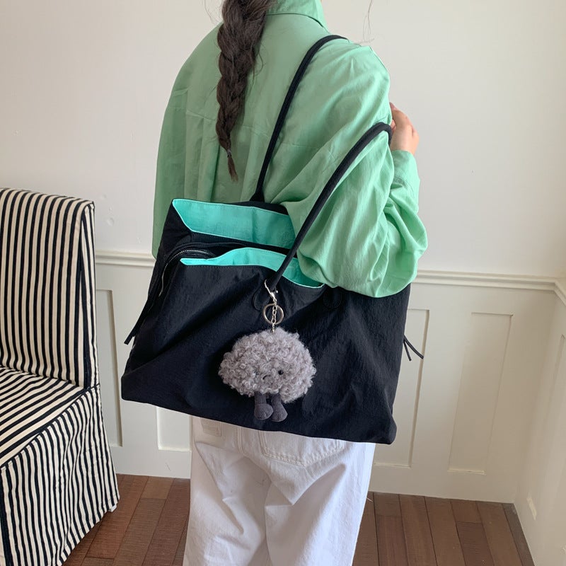 Women's Waterproof Lightweight Nylon Tote Shoulder Bag - Image 4