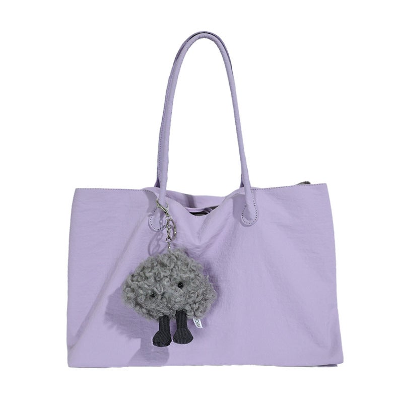 Women's Waterproof Lightweight Nylon Tote Shoulder Bag - Image 1