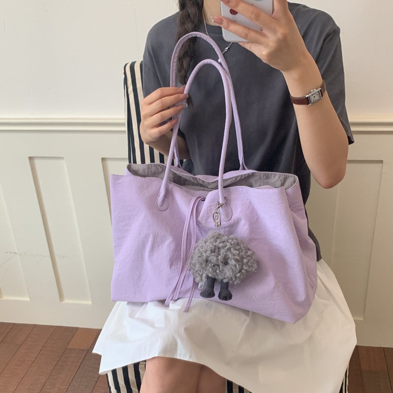Women's Waterproof Lightweight Nylon Tote Shoulder Bag - Image 2
