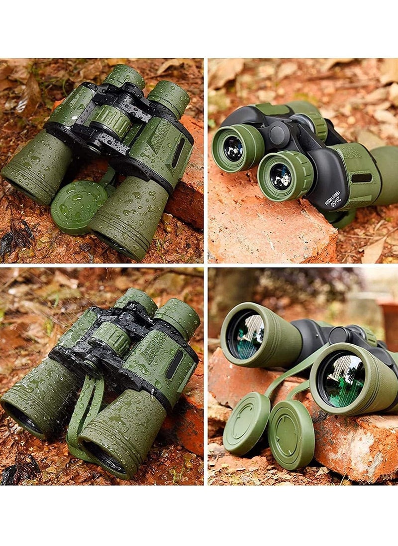 Gerenic - 20X50 Zoom Binoculars, Portable Binoculars for Concert, Bird Observing, Travel HD Optics and more - Image 1