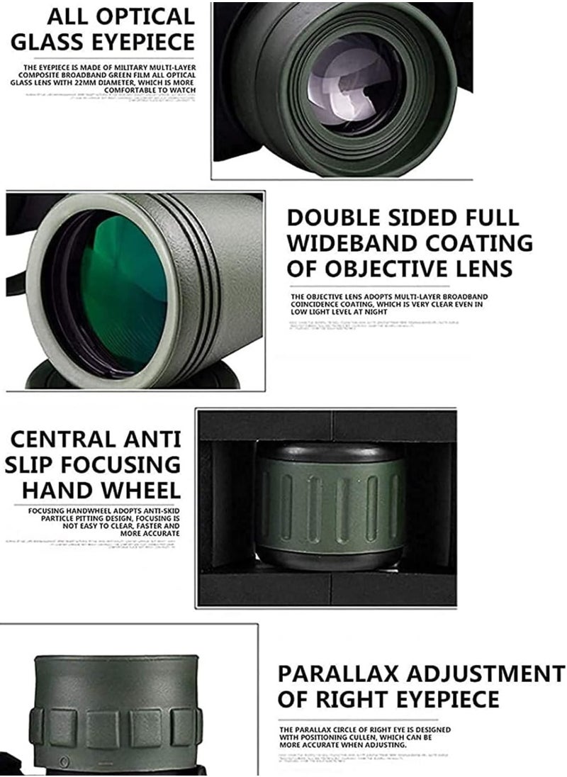 Gerenic - 20X50 Zoom Binoculars, Portable Binoculars for Concert, Bird Observing, Travel HD Optics and more - Image 1
