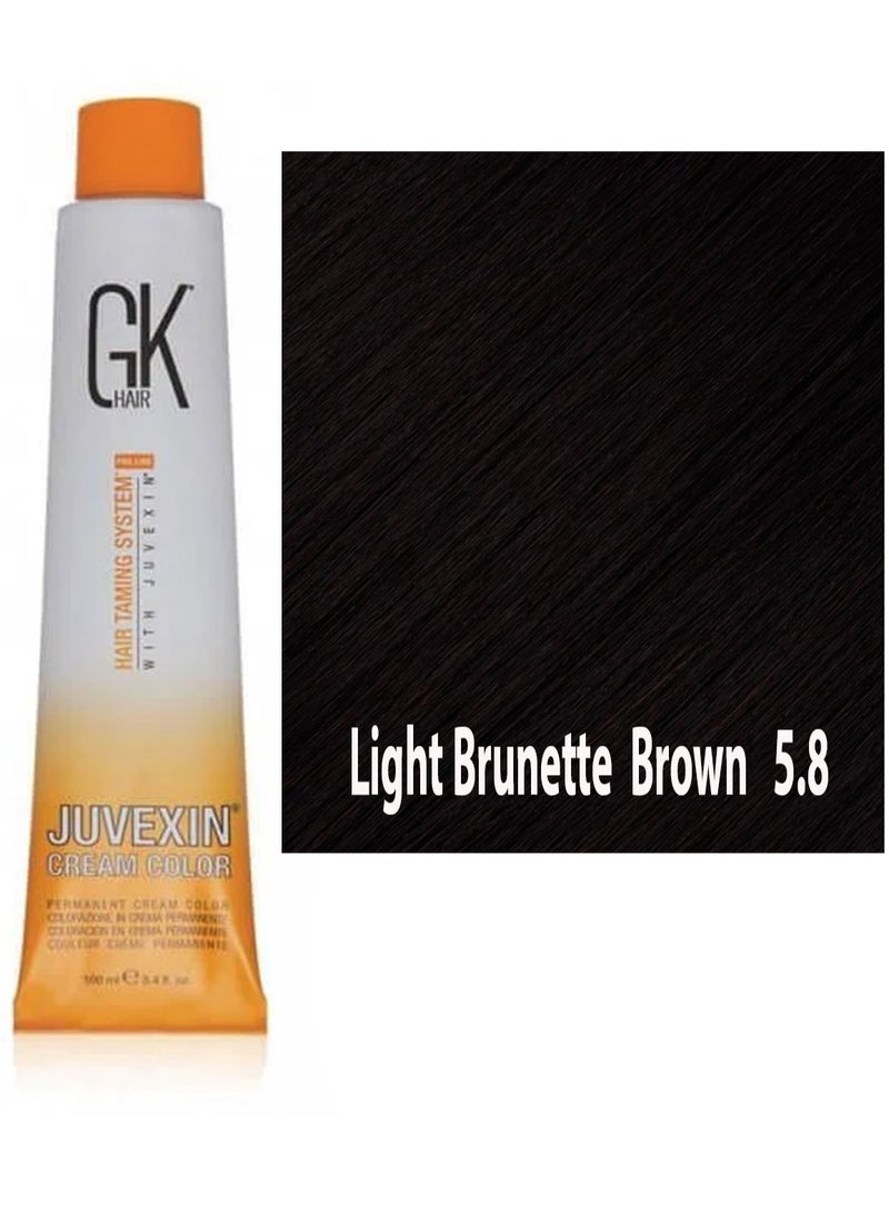 GK Hair Dye Light Brunette  Brown   5.8