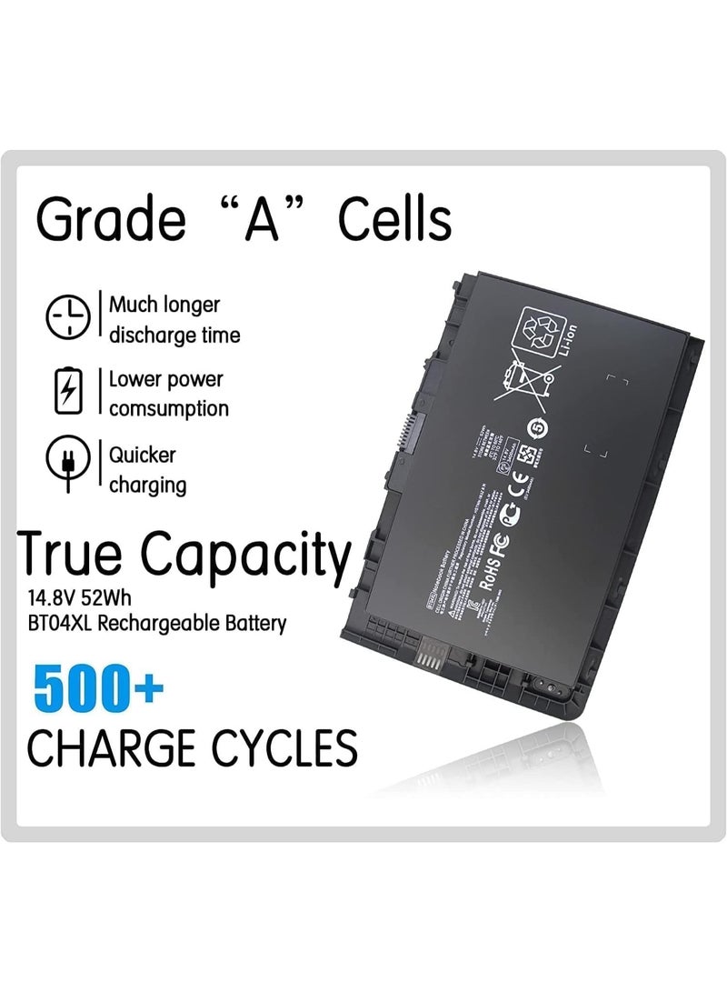 Terabyte new (BT04/BT04XL) compatible battery is with HP EliteBook Folio 9470, 9480, 9470M, and 9480M, replacing part numbers H4Q47AA, H4Q48AA, Replace - Image 2