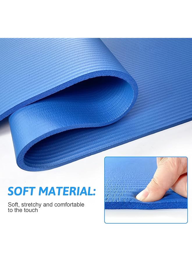 SKY-TOUCH Yoga Mat Non Slip Yoga Mat With Strap Included 10Mm Thick Exercise Mat Ideal For Hiit Pilates Yoga And Many Other Home Workouts - Image 4