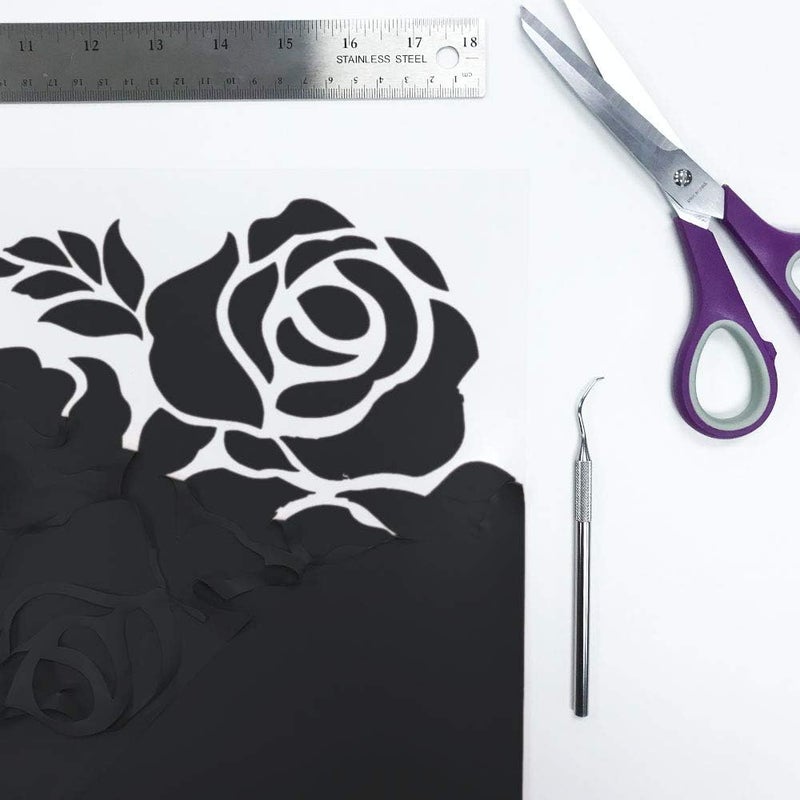 Siser EasyWeed Matte Black HTV 118x1yd Roll  Iron on Heat Transfer Vinyl - Image 3