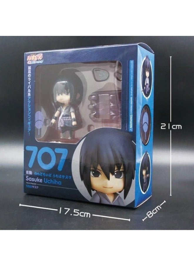 Generic - Movable Face Changing Clay Man JOJO's Wonderful Adventure Volleyball Junior Ghost Extermination Blade Q Edition Animation Game Hand-held-Color:707 Sasuke - Image 1