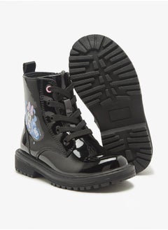 Disney Minnie Mouse Print Ankle Boots with Lace-Up Closure  - Image 4