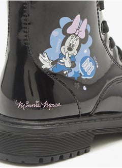 Disney Minnie Mouse Print Ankle Boots with Lace-Up Closure  - Image 5