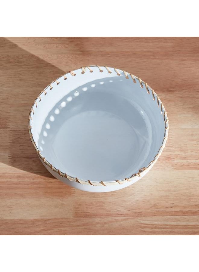 إسبليندد وعاء ديكور معدني مع قصب 21X21X8 سم  - Image 3