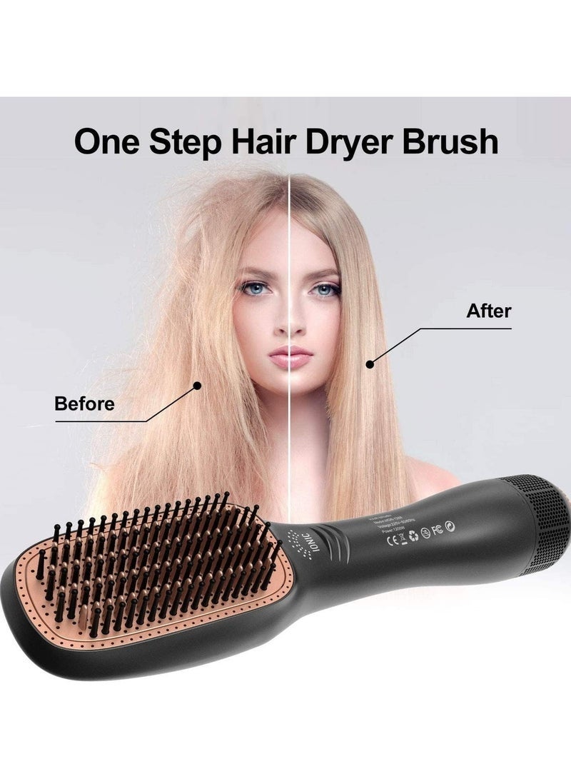 دينكس 2-in-1 Heated Hair Brush DX1353M – Straightener, Dryer & Volumizer, 1200–1500W Power, 3 Speed/Heat Settings, Max Heat 155°C (330°F), Anti-Frizz Ionic Technology for All Hair Types - Image 5