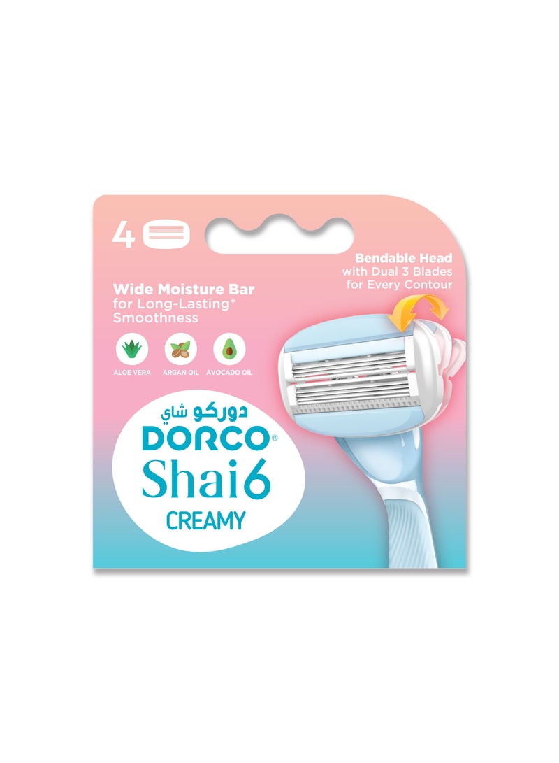 DORCO Shai 6 Creamy Women Catridges - Image 1