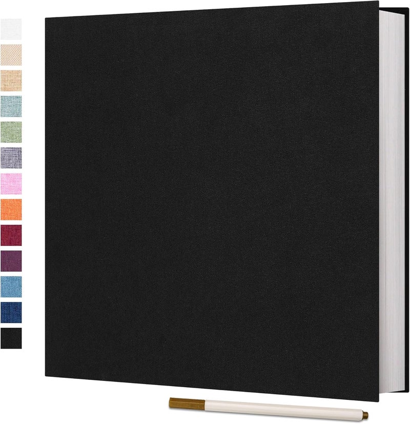 Vienrose ألبوم صور فينروز ذاتي اللصق 60 صفحة ألبوم صور DIY 10 × 15 سم ألبوم ذكريات إطار صور غطاء كتان هدية عيد الزفاف وعيد الميلاد وعيد الحب والذكرى السنوية وعيد ميلاد الأطفال - Image 1