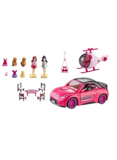 Barbie Convertible 2-Seater Vehicle, Pink Car with Rolling Wheels gifts