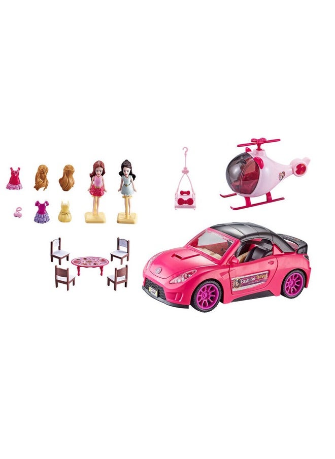 Generic - Barbie Convertible 2-Seater Vehicle, Pink Car with Rolling Wheels gifts - Image 1