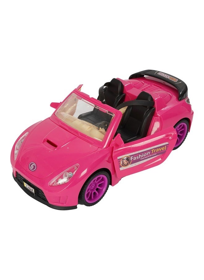 Generic - Barbie Convertible 2-Seater Vehicle, Pink Car with Rolling Wheels gifts - Image 1