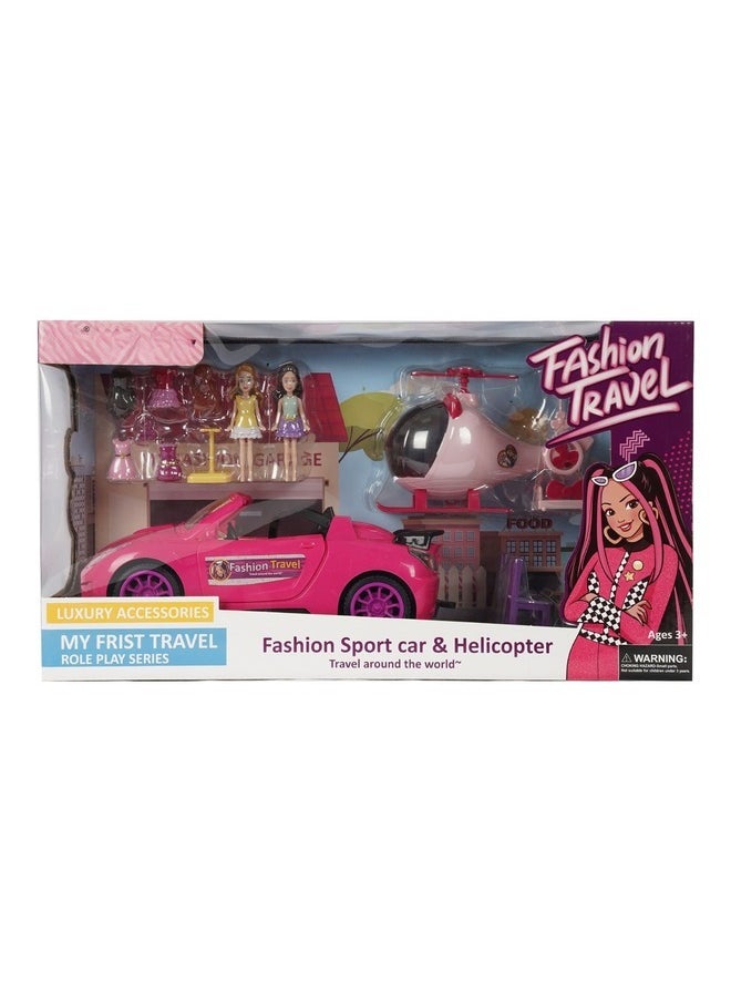 Generic - Barbie Convertible 2-Seater Vehicle, Pink Car with Rolling Wheels gifts - Image 1