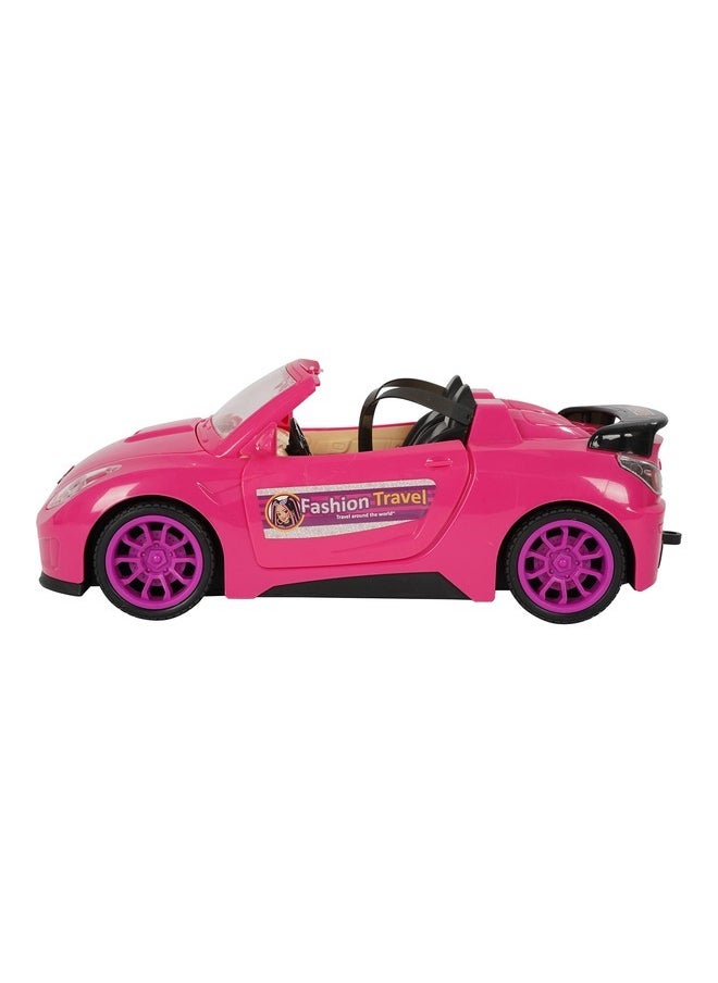 Generic - Barbie Convertible 2-Seater Vehicle, Pink Car with Rolling Wheels gifts - Image 1