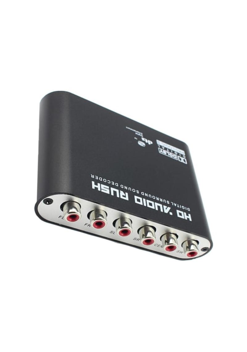 محول الصوت 5.1 قناة DTS Dolby/AC-3 مفكك تشفير الصوت الرقمي بالألياف البصرية والمحورية إلى محول صوت تناظري RAC - Image 1
