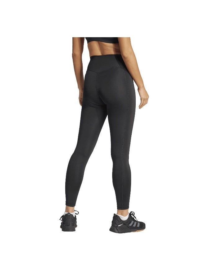 Adidas Opt St Hr 7/8 L Black Training Tights For Women 2XS  - Image 3